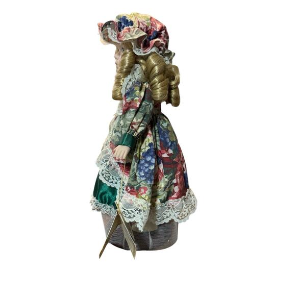 Soft Expressions Porcelain Bisque Doll Girl Curly Blonde Hair Blue Eyes 13” - Picture 2 of 10